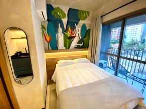 Studio 509 - Lindo studio ao lado do metro e shopping com Alexa
